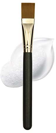 Ksvsonrvi Brosse pour masque facial - Tête plate - Fibre synthétique douce - Outil cosmétique pour lotion corporelle, boue, argile, charbon de bois