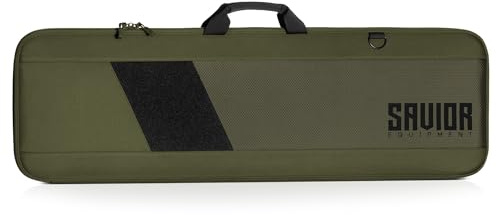 Savior Equipment Specialist Single Long Gun Bag Tactical Padded Soft Case w/Padded Handle Carrier, Adjustable Sling, Dual Lockable Zipper, 36 Inch Green
