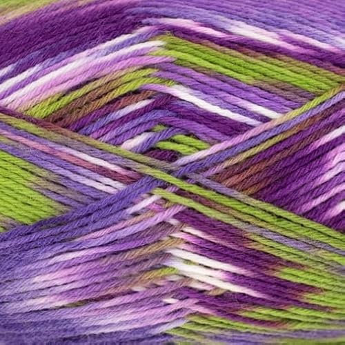 ONline Supersocke Linie 7 Color 6-fach 702 - violett/kiwi/lila/natur