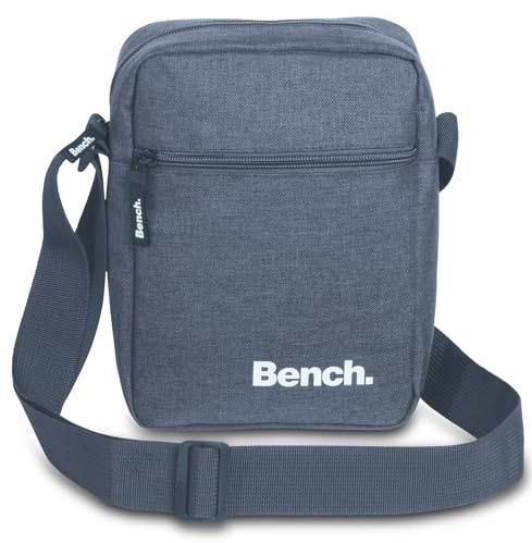 Bench Classic Damen und Herren Bag Umhängetasche Tasche Handtasche Schultertasche Crossbody-Tasche, denim, 23 x 17 x 8 cm