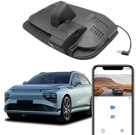 Fitcamx Dashcam 4K Kompatibel mit Xpeng G9 2022 2023 2024, OEM Autokamera UHD 2160P Video WiFi, Loop-Aufnahm, G-Sensor, WDR Dasch-cam Auto, Plug & Play, mit 64GB Karte