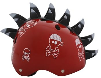 streetjam Uni Jugend Caschetto In 3D Pirati Helm Piraten, rot, Taglia unica Bambino