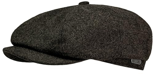 WEROR Schiebermütze Herren – Flatcap Schirmmütze Mütze mit Schirm - Wintermütze mit Steppfutter - Herbst/Winter – WEROR-436.1 (60, Braun)
