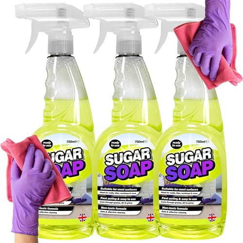 Sugar Soap Spray Ready To Use 750ml Multi-Surface Cleaner Grease, Grime, Dirt & Stain Remover (1)