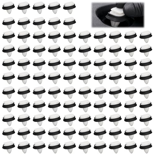 100 Pièces Clips de Fixation Voiture Universels, Agrafe Panneau de Porte | Rivets Voiture Panneaux Portes, Clips Garniture Porte Voitures pour Pare-Chocs, Baguettes, Voitures Panneaux
