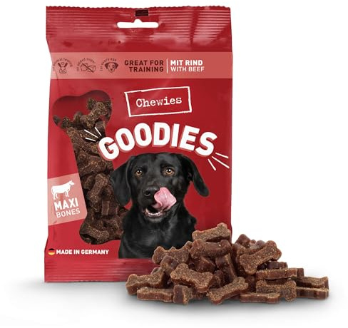 Chewies Hundeleckerli Training Maxi Rind Knöchelchen - 200 g - Hundesnacks zuckerfrei & mit hohem Fleischanteil - ideal als Trainings-Leckerli für Ihren Hund