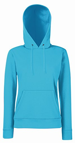 FRUIT OF THE LOOM Women's Pull-over Classic Hooded Sweatshirt Clasic, Blue (Blue), XL UK
