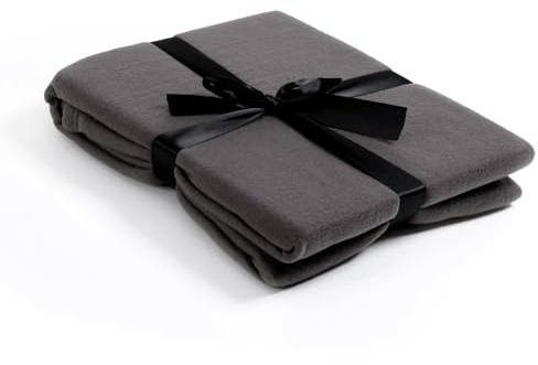 Estexo GmbH Tagesdecke Polar Fleece 2 Größen / 10 Farben wählbar -Polar Fleecedecke Microfaserdecke Kuscheldecke, Fleece XL, XXL, 130x170, 220x240 (220 x 240 cm/XXL, Anthrazit)