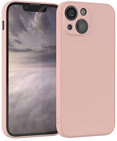 EAZY CASE - Silikonhülle für iPhone 13 Mini Hülle Silikon Case Rosa weich stoßfeste Handyhülle Schutzhülle mit Kameraschutz Dünn Premium Schutz Cover TPU Phone Bumper in Pastell Altrosa Matt
