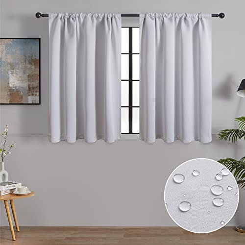 MRTREES Curtain Whitecafe Curtains For Kitchen 2 Panels Kitchen Window Curtain Small Curtains For Bedroom 60 x 120 CM