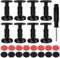 Verstellbarer Gerätefüße, 8 Stück 62-80mm Verstellbare Möbelfüße, Möbelfüße Set Mit 24 PCS Schrauben + 1 PCS Schraubendreher, Möbelfüße Verstellbar Für Betten Sofas Tische Schränke Andere Möbel
