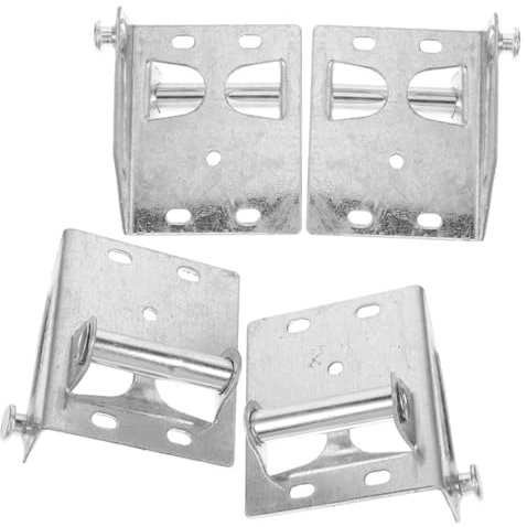 HOMSFOU 2pares Soporte De Puerta De Garaje Metálico Pesado Para Puertas Residenciales Fácil Instalación y Reemplazo De Soportes Dañados Compatible Diversos Modelos Duradero y