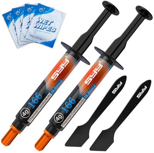 SYY Pasta Termica con Toolkit, Thermal Paste Nuovo aggiornamento Facile da Applicare, Conduttività Termica Estremamente Alta, Pasta termoconduttiva per PC CPU GPU PS4 Processore (8G)