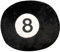 MAIPAI 35cm Simulation Billiards Black 8 Balls Cushion Plush Toy,Sports Balls Billiards Stuffed Plush Pillow, Billiard 8-Ball Plushies Doll for Home and Pool Table Decoration Gift for Billiard Lover