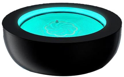 BEESOM Table De Sable Magnétique Drift,7 Couleurs Et 19 Motifs Lumineux, Application Contrôle Intelligente,pour La Maison Bureau,Relaxation Sensorielle Et Anti-Stress,Durable,pour Adeptes du Zen