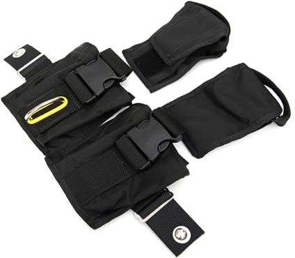 Haodream Bolsa de peso de buceo de 8 libras, bolsa de peso fácil de liberar, bolsa Compacts Techs Dives Bag para buceo, esnórquel, fácil de usar Compacts Techs Dives Bag