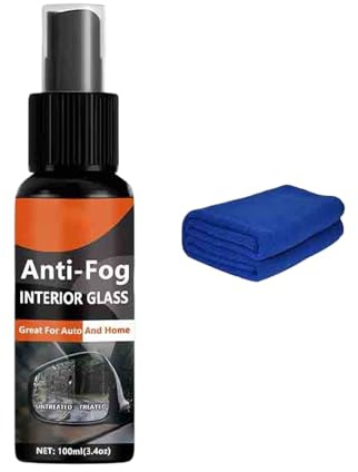 Antiappannamento Per Finestrini Auto - Sbrinatore Per Vetri | Rivestimento Antipioggia Idrorepellente, Trattamento Per Finestrini Auto Con Protezione Per La Guida Notturna, Spray Antiappannamento Per