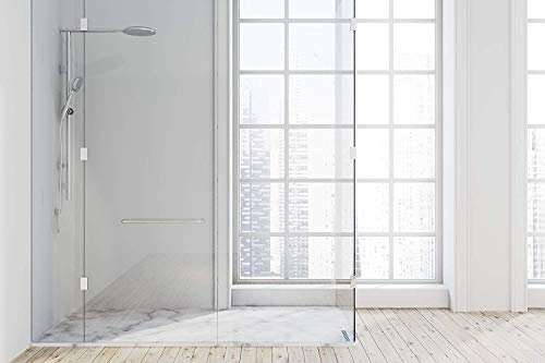 Duschrückwand aus hoch schlagzähem Kunststoff zur vollflächigen Verkleidung auf bereits vorhandenen Fliesen oder anderen Materialien (weiß/matt)