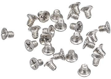 sourcing map 150 Stück Kreuzschlitzschraube Flachkopf Schrauben M1.4 x 2mm Silber Ton für Laptop PC TV Lüfter Schalter