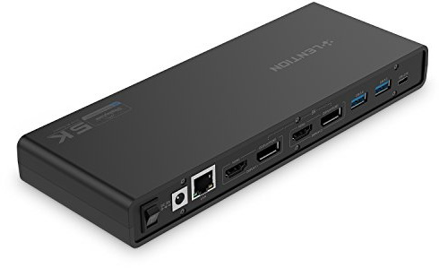 LENTION 5K USB C & USB A Docking Station con doppio display HDMI & DisplayPort 4K 60Hz, Gigabit Ethernet, adattatore Audio&Mic, 6 USB 3.0 per MacBook Pro/Air, Mac Air/Surface Laptop, Altro (CB-D92)