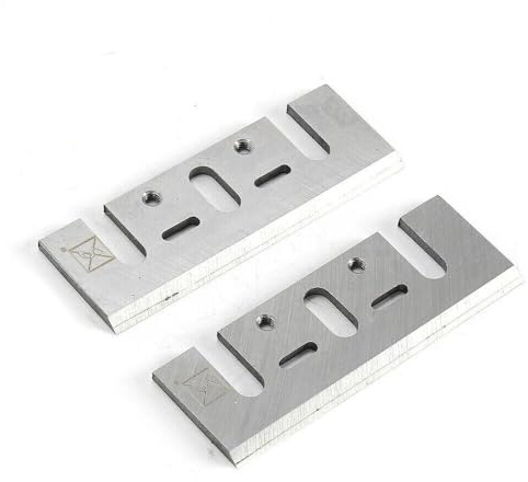Lot de 2 lames de rabot HSS pour Makita DKP180 et M102–82 mm