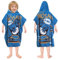 decalsweet Toalla Infantil con Capucha, Toalla de Playa de Microfibra, Suave Absorbente Grande Toalla de Baño Poncho Toalla Piscina Infantil Niño y Niña (Dinosaurio Monopatín)