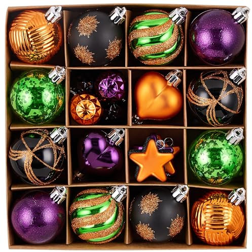 Valery Madelyn 28ct Halloween Ornaments Shatterproof Tree Decoration Indoor