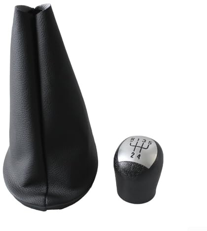 Floweringbeter Pomo de palanca de cambios de 5 velocidades para Renault Clio 2 1998 2005, mejora el interior y la comodidad de conducción (D)