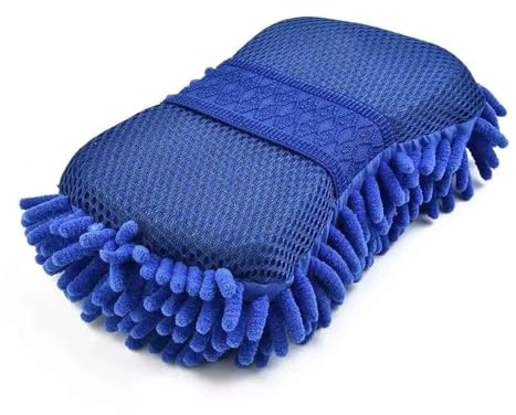 Biltvättshandske Mikrofiber Chenille Svamp Skötsel Tvätt Detaljborste Multifunktions Rengöringsverktyg