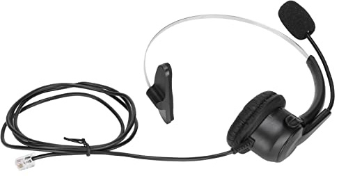 Pongnas 330° RJ9 Telefonheadset med Brusreducerande Mikrofon för hem- och Callcenterbruk