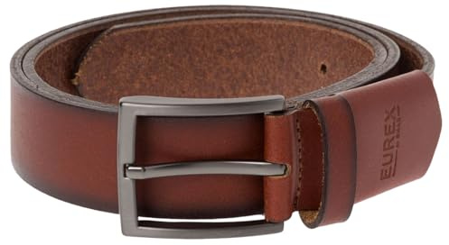 EUREX by Brax Herren Gürtel 50-0660 Gürtel, per pack Orange (cognac 55), 105|#105|#677 (Herstellergröße: 105)