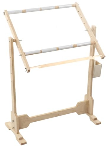 GOTOTOP Gran marco de suelo con clip, soporte de madera para bastidor de bordado cruzado para bastidor de tapicería, 50 cm / 80 cm / 100 cm (100 cm)