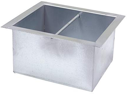 FONDERIA BONGIOVANNI | Cassetto in Lamiera Zincata | Raccolta della Cenere | Cassetto per Camino | 20x30x14 h cm | Attrezzatura Camino