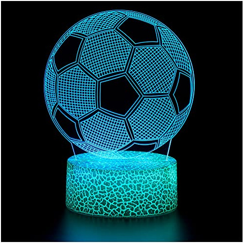 ZNZ Luci Notturna 3D, Lampada del Buonumore tattile a Illusione Ottica a LED con Telecomando, Regali Giocattolo per Bambini Ragazzi Uomini Donne, 16 Colori che Cambiano per l'arredamento Della
