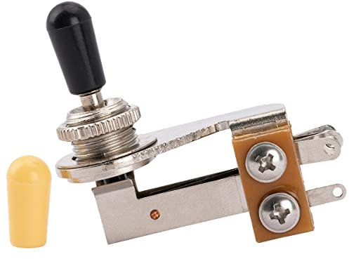 Musiclily Basic Metrisch 3-Weg Toggle Switch L-Typ Pickup Wahlschalter für USA Les Paul Epiphone SG ES Style E-Gitarre
