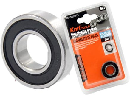 A2ZWORLD Cuscinetto a Sfera Miniaturizzato In Acciaio 5 Misure Disponibili, Prelubrifacti e Design Compatto | Multiuso per Pattini, Rollerblade, Skateboard e Ferramenta (12 x 28 x 8 Millimetri)