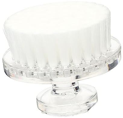 FRCOLOR Facial Cleansing Brush and Handheld Face Scrubber White Soft Manual Exfoliating Brush for Outdoor Travel and Sensitive Skin