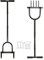 Harbour Housewares Lawn Aerator & Corer Set - 24.5cm x 1M - Black - 2pc Manual Heavy Duty Garden Gardening Grass Fertilizer Soil Turf Spikes Scarifier Aeration Hand Fork Tool