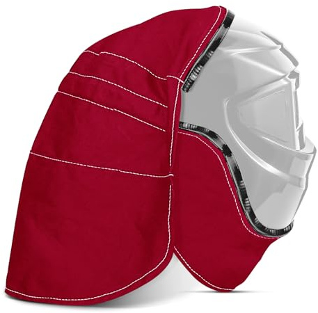 Welding Helmet Cover, Welding Helmet Accessories, Welding Hood Accessories for Welding Neck Protector, Fit for Most Welding Helmets (Red)