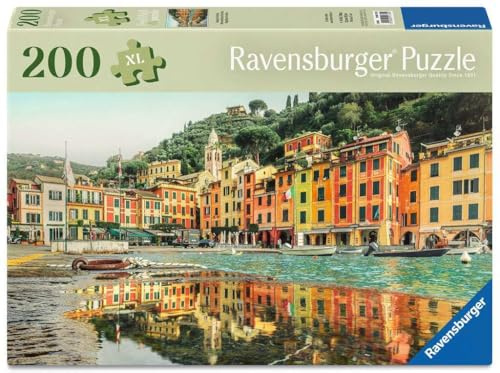 Ravensburger Puzzle 12001734 - Wunderschönes Portofino - 200 Teile Foto-Puzzle für ältere Menschen und Senioren, mit größeren Puzzleteilen, großer Bildvorlage und mit Stabiler Unterlage zum Puzzeln