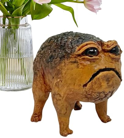 Ugly Toad Figure | Home Rain Frog Decor Sculpture,Resin Fun Novelty Garden Yard Art Statues Cute African And Statue Gift Decoration For Deco