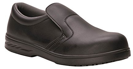 Portwest FW81BKR34 Mocassino di Sicurezza S2, Nero, 34