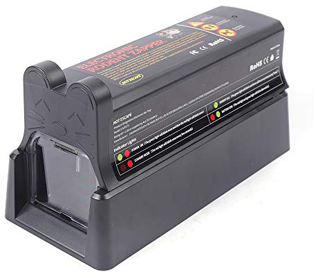 Trampa eléctrica para ratas de 7000 V, trampa electrónica para ratas, para interiores, trampa eléctrica para roedores, ratones, ratas, ratones, ratones