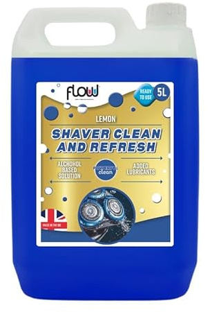 Flow 5 Litre Shaver Cleaner | Cleaning Fluid Refill For Braun Clean And Renew Cartridge | Braun Stations 3, 5, 7 & 9 Series (1 Pack)