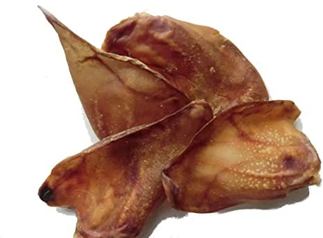 Kaureks Natur Hundeleckerlies Schweineohren —100 STK—wie Rinderohren für Hunde, Kauartikel, Kausnack