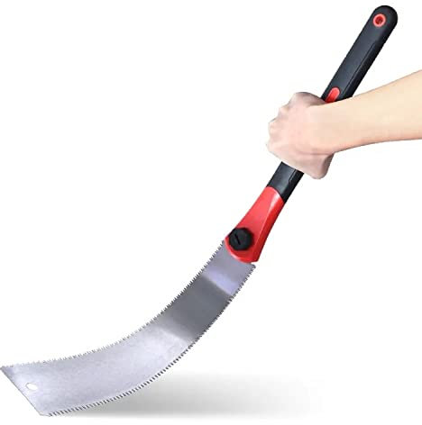 Japanese Fine Cut Saw, 12.6 Inch Red Double Edge Hand Saw for Hardwood and Softwood Woodworking Tools Trim Saw(Japanese Ryoba Saw Total in 25.5 inch)