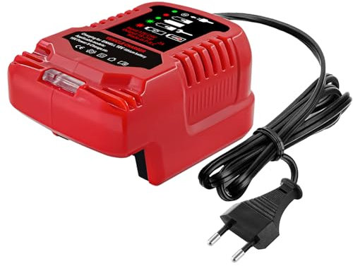 EID Ladegerät Ersatz für Einhell Power X-Change 18V Ladegerät 2A (Li-Ion, 18V, EU Stecker, Akkuüberwachung und intelligentes Lademanagement, LED-Anzeige)
