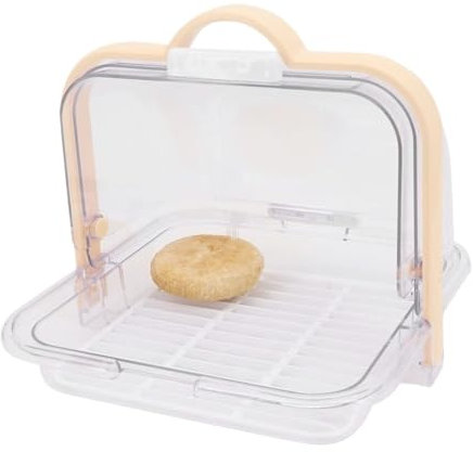 Brödlåda För Kök Brödkärl För Köksbrödförvaringsbehållare Transparent Brödbehållare Med Lock Och Handtag Behållare För Brödförvaring