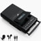 Portable Cassette Player Tape Recorder,Retro Shoebox Tape Recorder Style with Stand-Alone Microphone & Built-in Speaker,Cassette Tape Player with Headphone Jack,Retractable Handle (Black)