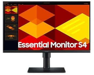 SAMSUNG S40GD Essential Monitor 24, Full HD, IPS Panel, Tasa de Refresco 100Hz, Eye Saver Mode, Super Slim Design, Less Screen Flickering, Altavoces Integrados, Contectividad Múltiple LS24D406GAUXEN
